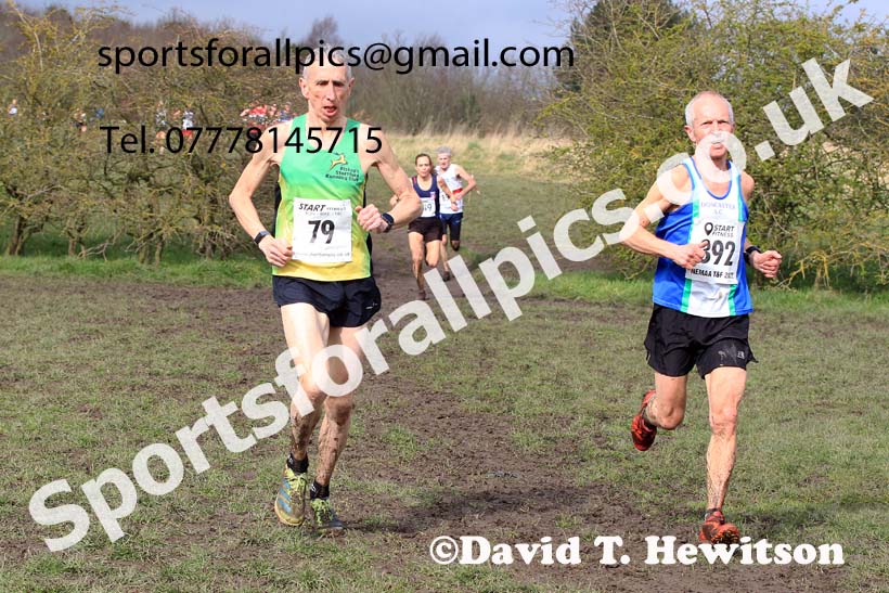 Womens and Mens 65+ in the 2023 BMAF Cross Country Champs., Wallsend. Photo: David T. Hewitson/Sports for All Pics